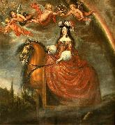 Francisco Rizi Equestrian portrait of Marie Louise d'Orleans oil painting reproduction